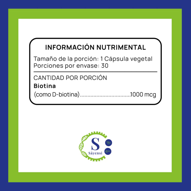 BIOTINA 1000 MCG