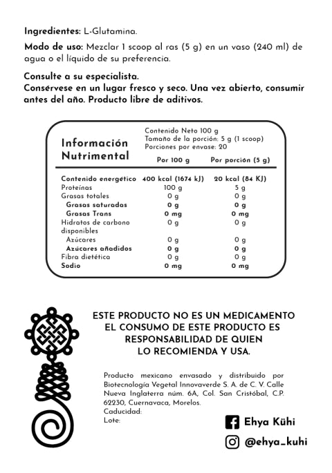 L-Glutamina en polvo