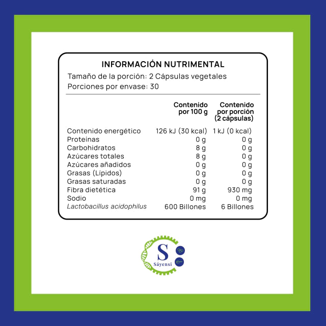 LACTOBACILLUS ACIDOPHILUS 6 BILLONES