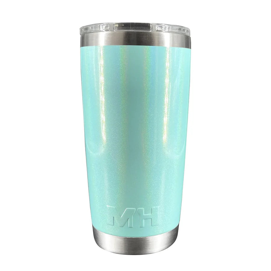 Vaso Térmico 20oz color Aqua Glitter